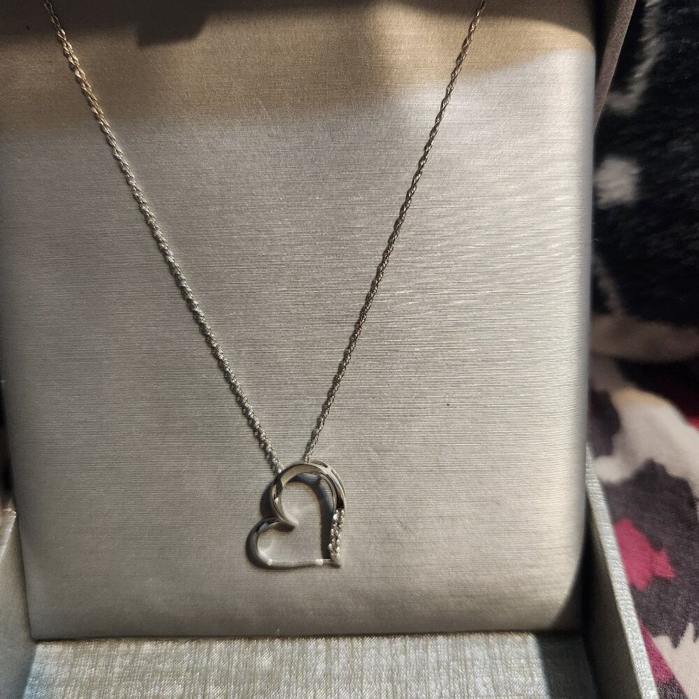 Zales heart necklace